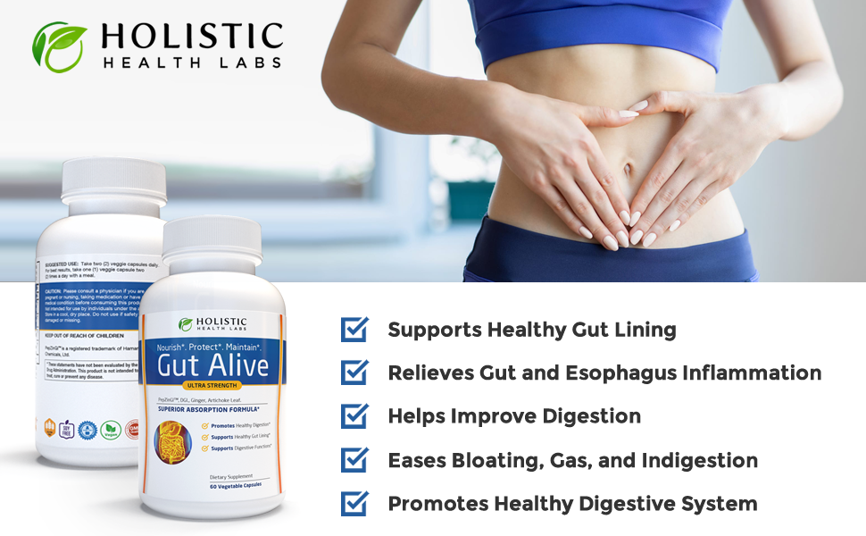Gut Alive – All-Natural Digestive Support for IBS, Acid Reflux, Heartburn, Bloat banner 1